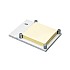 El Casco Shiny Chrome & White Post-it Holder
