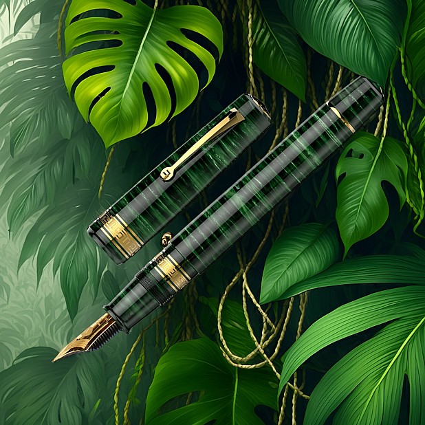 Armando Simoni Club Bologna Extra Forest Green Midorigi GT Fountain pen