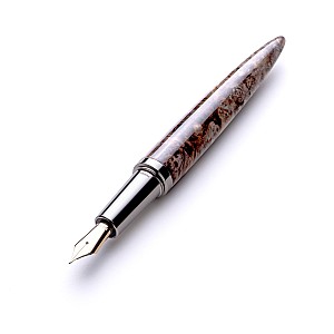 Ashera Aeon Dark Buckeye Burl Fountain pen