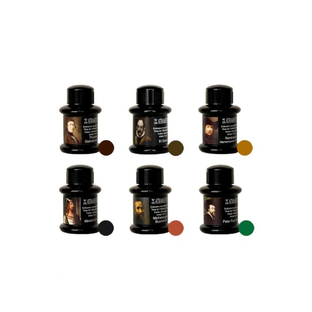 De Atramentis Important People Artists Ink - Ink Bottle (6 colors)