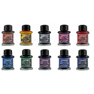De Atramentis Pearlescent Silver Ink - Ink Bottle (10 colors)