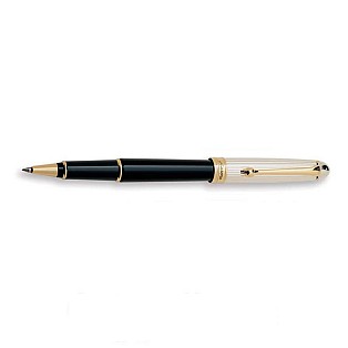 Aurora 88 Black and Sterling Silver Rollerball