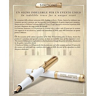 Aurora Sacra Sindone White and Sterling Silver Limited Edition Vulpen