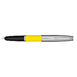 Aurora Duo Cart Yellow and Chrome Fountain pen