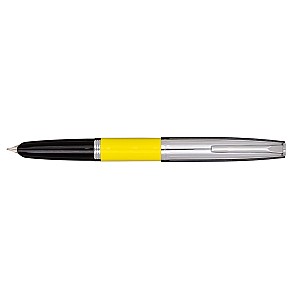 Aurora Duo Cart Yellow and Chrome Fountain pen