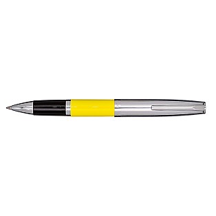 Aurora Duo Cart Yellow and Chrome Rollerball