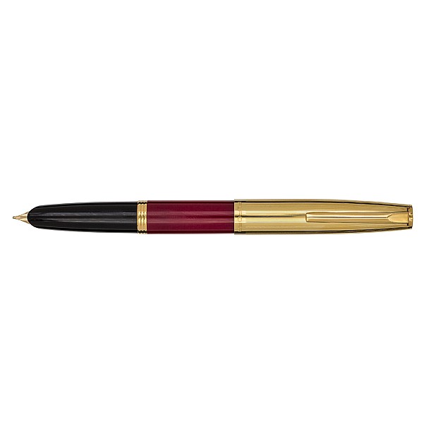Aurora Duo Cart Burgundy and Gold Rollerball