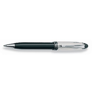 Aurora Ipsilon Sterling Silver Black CT Ballpoint
