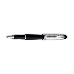 Aurora Ipsilon Sterling Silver Black Quadra CT Rollerball