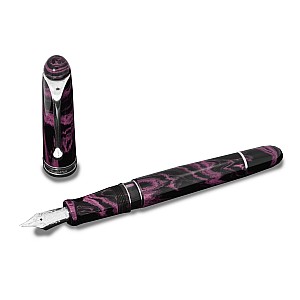 Aurora 88 Ebonite Marbled Magenta ST Stylo Plume