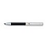 Aurora Magellano Shorty Solid Sterling Silver Linear Guilloche and Black Ballpoint