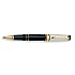Aurora Optima Grana di Riso Black and Sterling Silver GT Rollerball