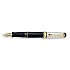 Aurora Optima Grana di Riso Black and Sterling Silver GT Caneta de Tinta Permanente