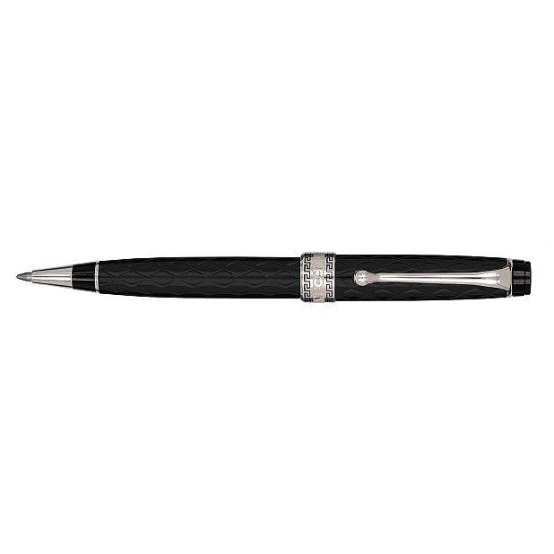 Aurora Optima Rombo Guilloché Black CT Kugelschreiber