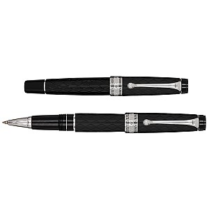 Aurora Optima Rombo Guilloché Black CT Rollerball
