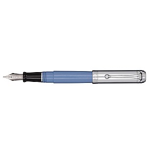 Aurora Talentum Light Blue and Chrome Big Fountain pen