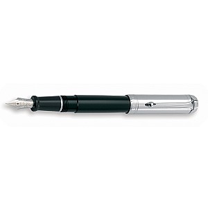 Aurora Talentum Black and Chrome Big Fountain pen