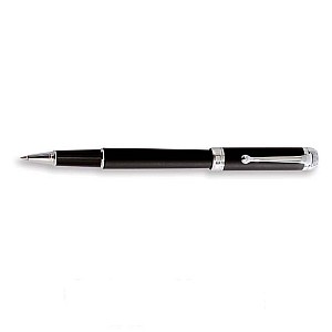 Aurora Talentum Black Rubber Finesse Rollerball