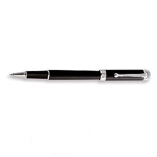 Aurora Talentum Black Rubber Finesse Rollerball