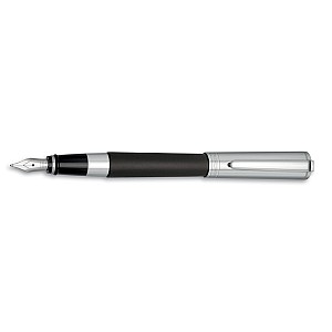 Aurora TU Matte Black and Chrome Fountain pen