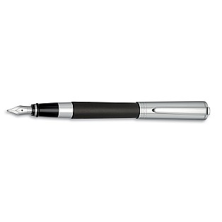 Aurora TU Matte Black and Chrome Fountain pen