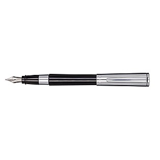 Aurora TU Black and Chrome Fountain pen