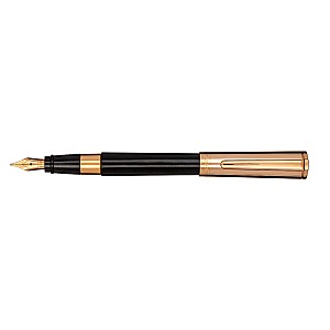 Aurora TU Black and Rose Gold Fountain pen