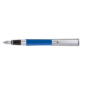 Aurora TU Blue and Chrome Füllfederhalter
