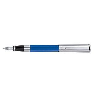 Aurora TU Blue and Chrome Fountain pen
