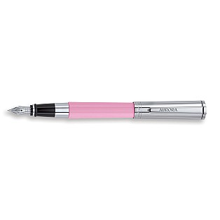 Aurora TU Pink and Chrome Fountain pen