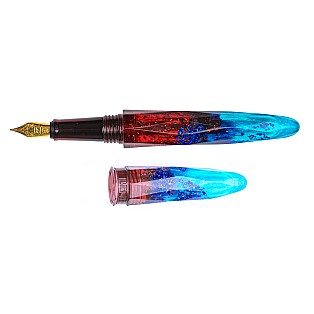 Benu Briolette Fiery Azure Füllfederhalter