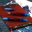 Benu Briolette Fiery Azure Pióro Wieczne