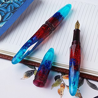 Benu Briolette Fiery Azure Füllfederhalter
