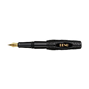 Benu Pixie Jolly Roger Black GT Pocket Caneta-tinteiro