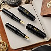 Benu Pixie Jolly Roger Black GT Pocket Fountain pen