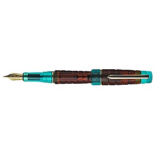 Benu Tessera Ribbon Turquoise GT Fountain pen