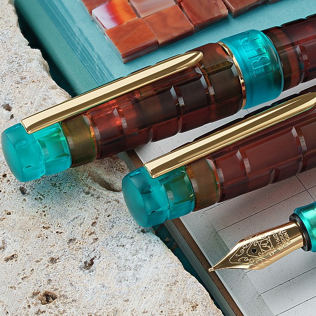 Benu Tessera Ribbon Turquoise GT Pluma Estilográfica