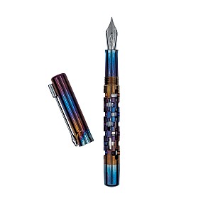Black Forest Pen Premium Crucius Blued Stainless Steel Vulpen