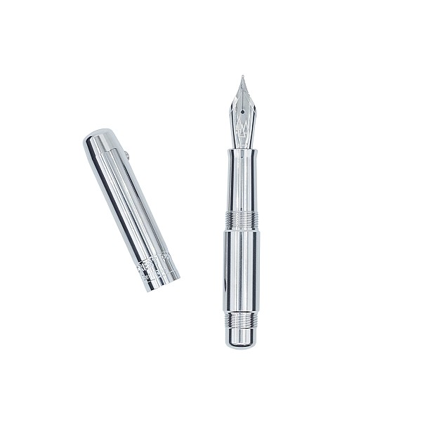 Black Forest Pen Premium Classic Minimo Stainless Steel Fountain pen