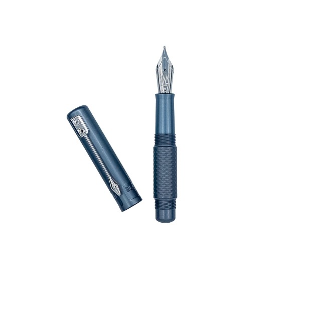 Black Forest Pen Premium MultiMill Minimo Aluminum Titanium Grey Füllfederhalter