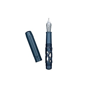 Black Forest Pen Premium Rhombus Minimo Aluminum Titanium Grey Vulpen