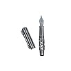 Black Forest Pen Premium Rhombus Minimo Titanium Vulpen
