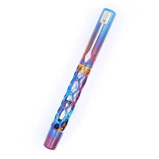Black Forest Pen Premium Rhombus Blued Stainless Steel Fountain pen