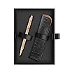 Caran d'Ache Ecridor Damier Rose Gold Ballpoint Set