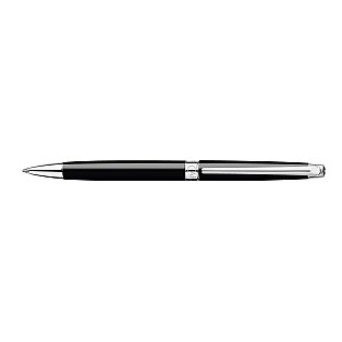 Caran d'Ache Léman Slim Ebony Black ST Ballpoint