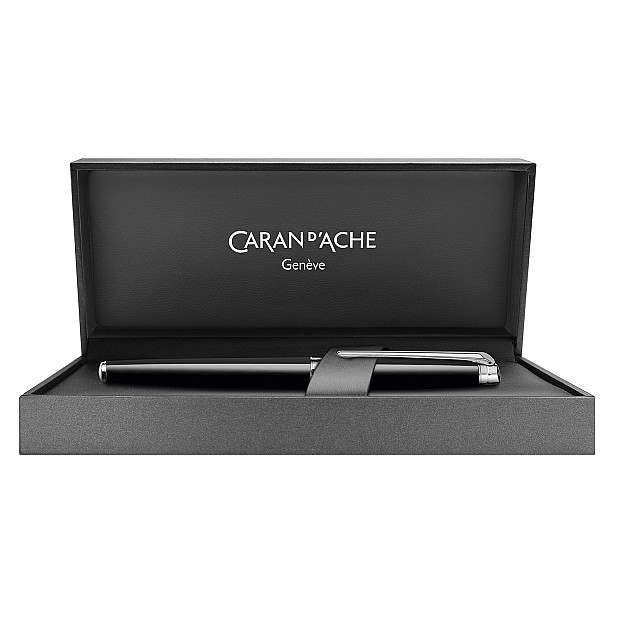 Caran d'Ache Léman Slim Ebony Black ST Rollerball