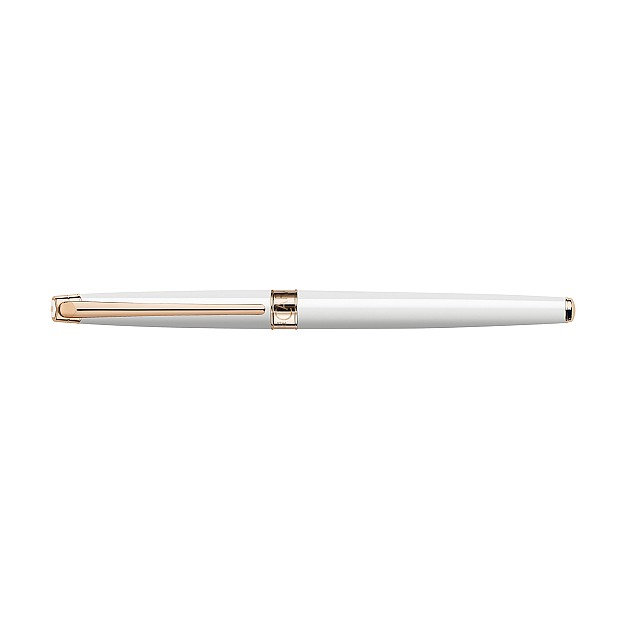 Caran d'Ache Léman Slim White Rose Gold Roller