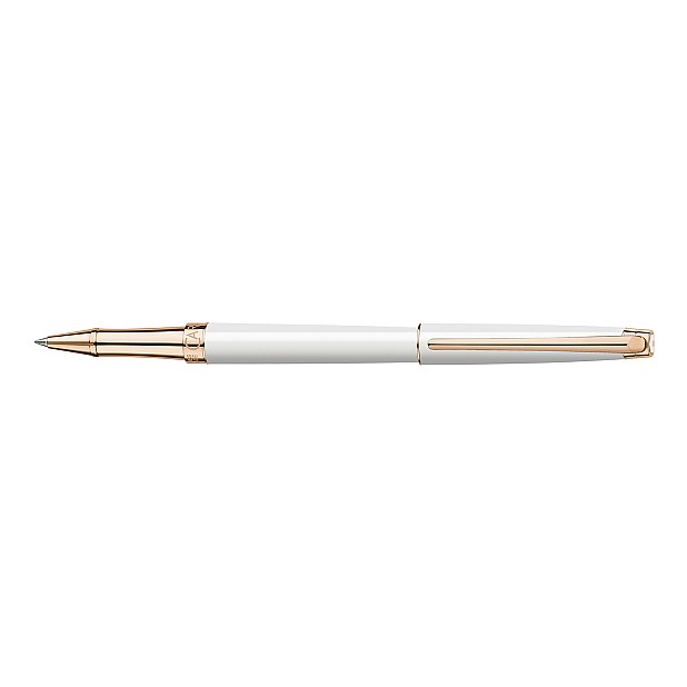 Caran d'Ache Léman Slim White Rose Gold Roller