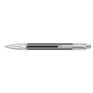 Caran d'Ache Varius Chinablack Lacquer Silver Mechanical pencil 0.7mm