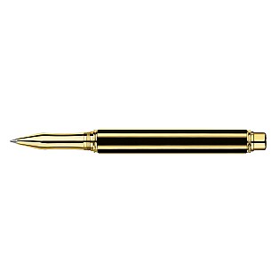 Caran d'Ache Varius Chinablack Lacquer Gold Rollerball